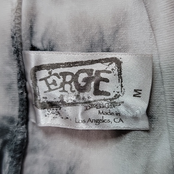 Erge M Monochrome Black Gray White Tie-Dye Long Sleeve Knot Top - Picture 7 of 11